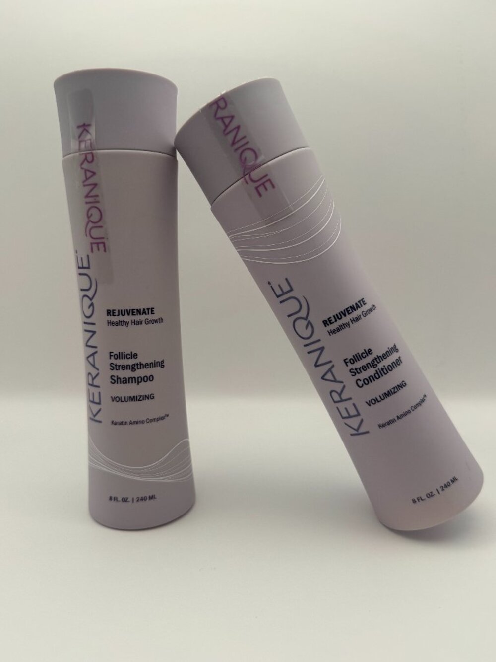 Keranique Shampoo & Conditioner Set 8oz Volumizing Hair Thickening Women